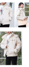 Load image into Gallery viewer, Short-term loose alphabet worker leisure cotton-padded woman 3033