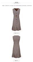 Load image into Gallery viewer, 2018 new brand women's wear round collar pleated skirt with warm temperament and light maturity dress 69377
