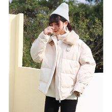 Load image into Gallery viewer, 2018 Winter New ins Korean Short Coat Female cotton-padded jacket Thickened Loose White Duck Down Jacket Female 3037