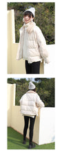 Load image into Gallery viewer, 2018 Winter New ins Korean Short Coat Female cotton-padded jacket Thickened Loose White Duck Down Jacket Female 3037