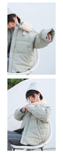 Load image into Gallery viewer, 2018 Winter New ins Korean Short Coat Female cotton-padded jacket Thickened Loose White Duck Down Jacket Female 3037