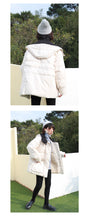 Load image into Gallery viewer, Winter Loose Large Size Bread Dress White Duck Down Dress Female 3050