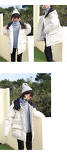 Load image into Gallery viewer, Winter Loose Large Size Bread Dress White Duck Down Dress Female 3050