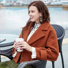 Load image into Gallery viewer, 2018 Winter New Women's Wear Aerbaqia Short Hair coat 97077