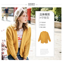 Load image into Gallery viewer, 2018 New brand women's clothing women's loose sweater sweater sweater jacket 73063