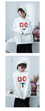 Load image into Gallery viewer, [Clearing the warehouse, killing 68 yuan per second, no refund, no change], flannel letters, sweater, warmth jacket 8880-2