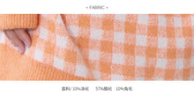 Load image into Gallery viewer, [Clearing the warehouse, killing 68 yuan, no refund, no change] Pullovers, women's loose checked sweaters, fresh knitted sweaters 917