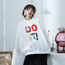 Load image into Gallery viewer, [Clearing the warehouse, killing 68 yuan per second, no refund, no change], flannel letters, sweater, warmth jacket 8880-2