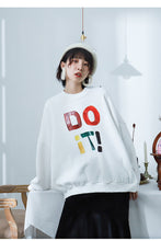 Load image into Gallery viewer, [Clearing the warehouse, killing 68 yuan per second, no refund, no change], flannel letters, sweater, warmth jacket 8880-2