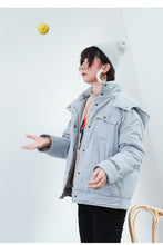 Load image into Gallery viewer, Short-term loose alphabet worker leisure cotton-padded woman 3033