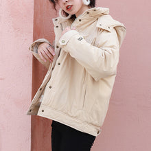 Load image into Gallery viewer, Short-term loose alphabet worker leisure cotton-padded woman 3033