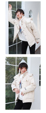Load image into Gallery viewer, Short-term loose alphabet worker leisure cotton-padded woman 3033