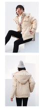 Load image into Gallery viewer, Short-term loose alphabet worker leisure cotton-padded woman 3033