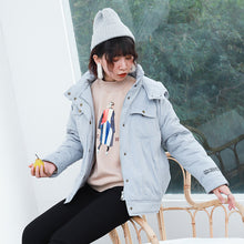Load image into Gallery viewer, Short-term loose alphabet worker leisure cotton-padded woman 3033