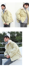 Load image into Gallery viewer, 2018 Winter New ins Korean Short Coat Female cotton-padded jacket Thickened Loose White Duck Down Jacket Female 3037