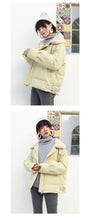 Load image into Gallery viewer, 2018 Winter New ins Korean Short Coat Female cotton-padded jacket Thickened Loose White Duck Down Jacket Female 3037