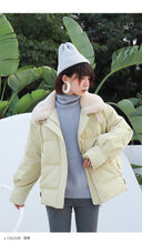 Load image into Gallery viewer, 2018 Winter New ins Korean Short Coat Female cotton-padded jacket Thickened Loose White Duck Down Jacket Female 3037
