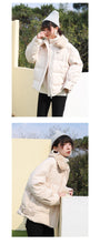 Load image into Gallery viewer, 2018 Winter New ins Korean Short Coat Female cotton-padded jacket Thickened Loose White Duck Down Jacket Female 3037