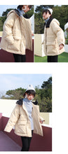 Load image into Gallery viewer, Winter Loose Large Size Bread Dress White Duck Down Dress Female 3050