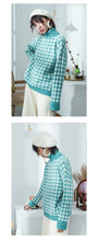 Load image into Gallery viewer, [Clearing the warehouse, killing 68 yuan, no refund, no change] Pullovers, women's loose checked sweaters, fresh knitted sweaters 917
