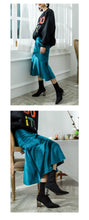 Load image into Gallery viewer, Golden velvet fishtail skirt 8886
