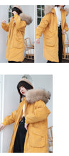 Load image into Gallery viewer, Winter 2018 New Thickened Long Size Knee Down Garment, Big Hair Collar Fox Hair Cap Coat 3053