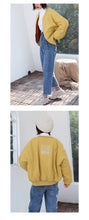 Load image into Gallery viewer, 2018 New Baseball Coat Female Winter Korean Embroidered Short Rabbit Plush Plus Thick Little Jacket 3060