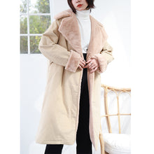 Load image into Gallery viewer, "Clearance seconds kill 216 times without refund or change" fur collar fur inside loose long cotton-padded clothes 3062 women