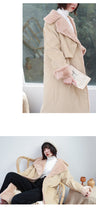 Load image into Gallery viewer, "Clearance seconds kill 216 times without refund or change" fur collar fur inside loose long cotton-padded clothes 3062 women