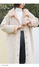 Load image into Gallery viewer, 2019 new Korean version of loose short rabbit fur one thickened cotton-padded jacket women's long wool collar cotton-padded clothes a generation of hair