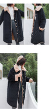 Load image into Gallery viewer, 2019 new Korean version of loose short rabbit fur one thickened cotton-padded jacket women's long wool collar cotton-padded clothes a generation of hair