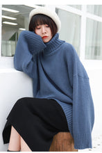 Load image into Gallery viewer, "Clearance seconds kill 86 yuan does not return and does not change" high collar rabbit velvet padded sweater base sweater 8899