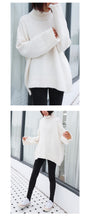 Load image into Gallery viewer, "Clearance seconds kill 86 yuan does not return and does not change" high collar rabbit velvet padded sweater base sweater 8899