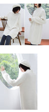 Load image into Gallery viewer, "Clearance seconds kill 86 yuan does not return and does not change" in the long knit base shirt female half turtle neck loose 8910