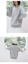 Load image into Gallery viewer, A sweater for women 2018 autumn and winter sable plaid long sleeve sweater fresh lapel sweater women 5173