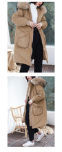 Load image into Gallery viewer, Winter 2018 New Thickened Long Size Knee Down Garment, Big Hair Collar Fox Hair Cap Coat 3053