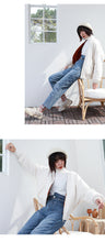 Load image into Gallery viewer, 2018 New Baseball Coat Female Winter Korean Embroidered Short Rabbit Plush Plus Thick Little Jacket 3060