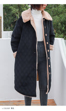 Load image into Gallery viewer, 2019 new Korean version of loose short rabbit fur one thickened cotton-padded jacket women's long wool collar cotton-padded clothes a generation of hair