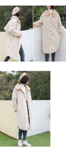 Load image into Gallery viewer, 2019 new Korean version of loose short rabbit fur one thickened cotton-padded jacket women's long wool collar cotton-padded clothes a generation of hair