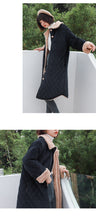 Load image into Gallery viewer, 2019 new Korean version of loose short rabbit fur one thickened cotton-padded jacket women's long wool collar cotton-padded clothes a generation of hair