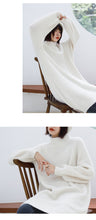 Load image into Gallery viewer, "Clearance seconds kill 86 yuan does not return and does not change" in the long knit base shirt female half turtle neck loose 8910