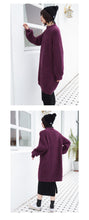 Load image into Gallery viewer, "Clearance seconds kill 86 yuan does not return and does not change" in the long knit base shirt female half turtle neck loose 8910