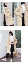 Load image into Gallery viewer, Winter 2018 New Thickened Long Size Knee Down Garment, Big Hair Collar Fox Hair Cap Coat 3053