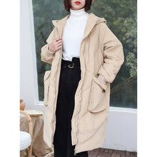 Load image into Gallery viewer, Winter 2018 New Thickened Long Size Knee Down Garment, Big Hair Collar Fox Hair Cap Coat 3053