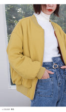 Load image into Gallery viewer, 2018 New Baseball Coat Female Winter Korean Embroidered Short Rabbit Plush Plus Thick Little Jacket 3060