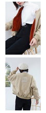 Load image into Gallery viewer, 2018 New Baseball Coat Female Winter Korean Embroidered Short Rabbit Plush Plus Thick Little Jacket 3060