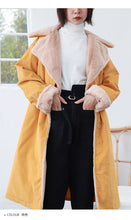 Load image into Gallery viewer, "Clearance seconds kill 216 times without refund or change" fur collar fur inside loose long cotton-padded clothes 3062 women