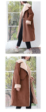 Load image into Gallery viewer, "Clearance seconds kill 216 times without refund or change" fur collar fur inside loose long cotton-padded clothes 3062 women