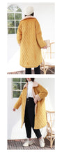 Load image into Gallery viewer, 2019 new Korean version of loose short rabbit fur one thickened cotton-padded jacket women's long wool collar cotton-padded clothes a generation of hair