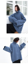 Load image into Gallery viewer, "Clearance seconds kill 86 yuan does not return and does not change" high collar rabbit velvet padded sweater base sweater 8899